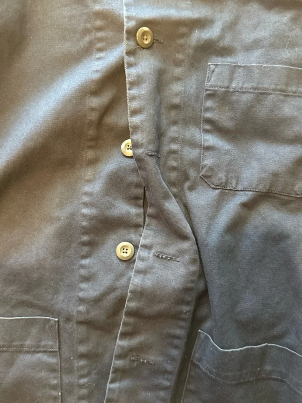 J. Crew Navy Blue Casual Button-Down Shirt Jacket